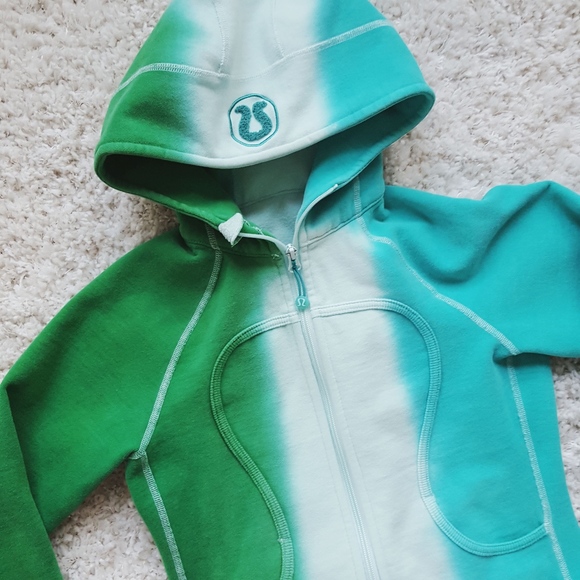 lululemon athletica Sweaters - Lululemon Blue and Green Scuba Hoodie